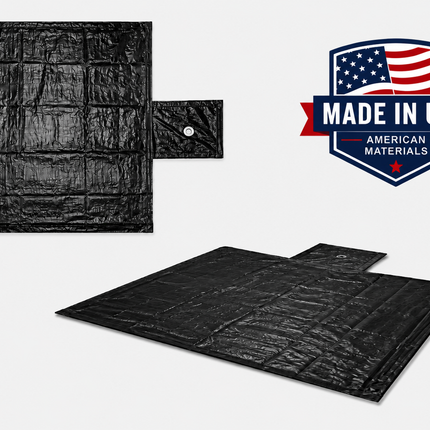 12' x 48' Black Mesh Grass Tarp – Made in USA