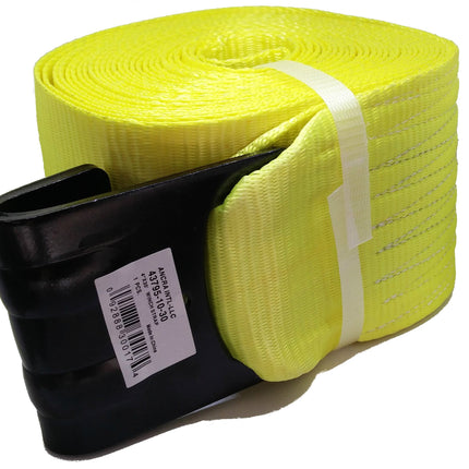 Ancra Cargo 4" x 30' Winch Strap w/Flat Hook 10 Pack — 5,400 Lbs WLL