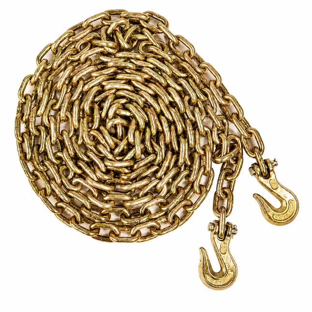 Elohim USA 3/8" x 20' Grade 70 Transport Chain with Clevis Grab Hook