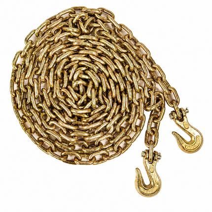 Elohim USA 1/2" x 20' Grade 70 Transport Chain with Clevis Grab Hook