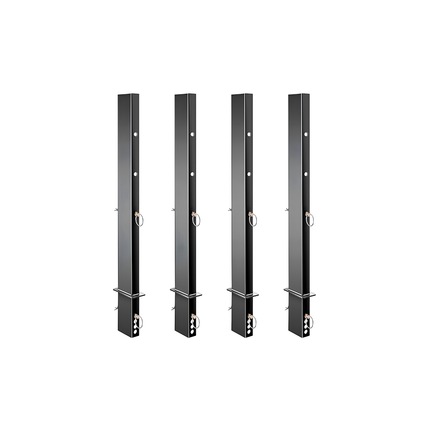 M&M Made Steel Pipe Stakes — Heavy Duty | Set of 4