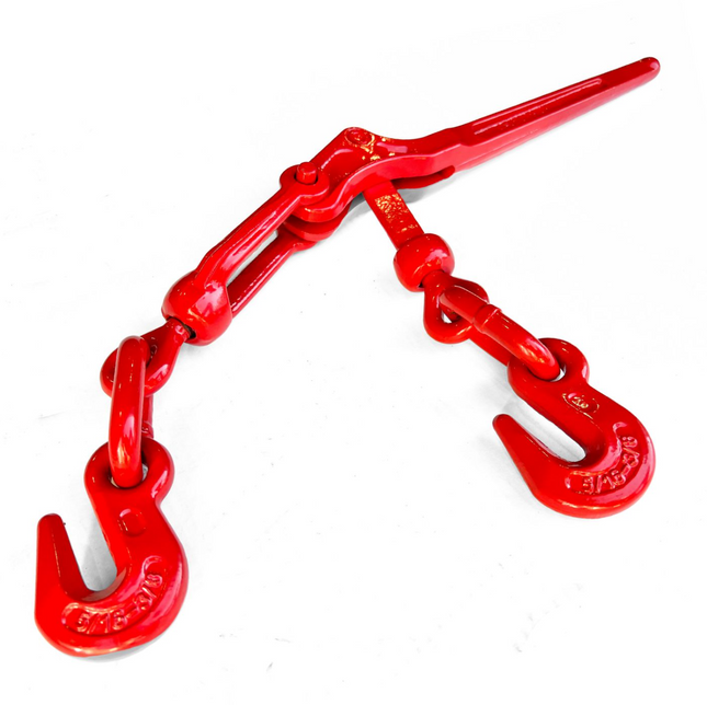 Elohim/Stark 5/16"-3/8" Lever Chain Binder — 5,400 Lbs WLL | Red