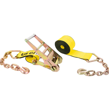 4 x 30 Safer Security  Ratchet Strap with Chain Extensions