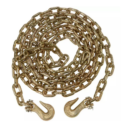 Elohim USA 5/16" x 20' Grade 70 Transport Chain with Clevis Grab Hook