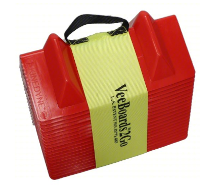 11"x4"x4" Vee Boards To Go — 20 Pack | Flatbed Cargo Edge Protectors