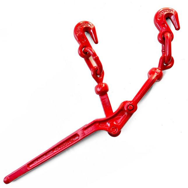 Elohim/Stark 5/16"-3/8" Lever Chain Binder — 5,400 Lbs WLL | Red