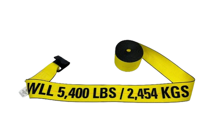 Safe N Secure 4 x (40,50,60)  Winch Strap w/ Flat Hook