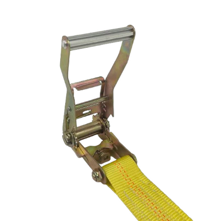 Safer N Secure 2" x 30' Ratchet Strap w/ Chain Ends & Grab Hooks