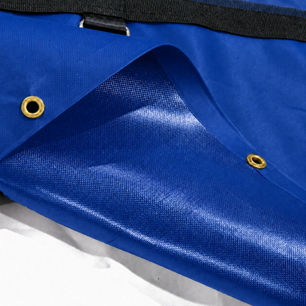 24' x 25' 14oz Vinyl Flatbed Tarp Set – 8' Drop with Flap | Made in USA