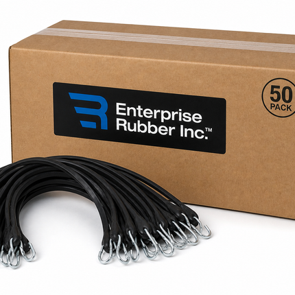 Rubber Tie Down Straps TSA-5 with S-Hooks 5-1/2" Tarp Strap Case of 50