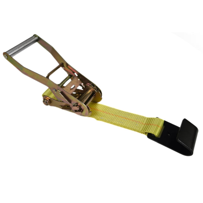 Elohim USA 2" x 30' Ratchet Strap w/Flat Hooks — Heavy Duty Tie Down